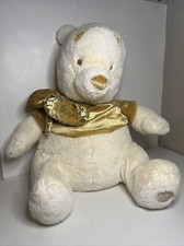 Super Soft 18  Disney Store Winnie the Pooh Holiday Christmas Cream Gold Plush