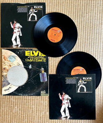 ELVIS PRESLEY ALOHA FROM HAWAII VIA SATELLITE 1973 LP RECORD
