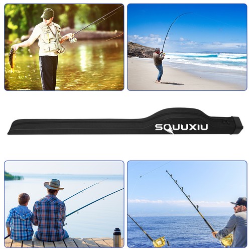 Bolsa grande de aparejos SOUUXIU bolsa de caña de pescar impermeable 1,3 m-1,5 m caña de pescar A1I1 - Imagen 7 de 12