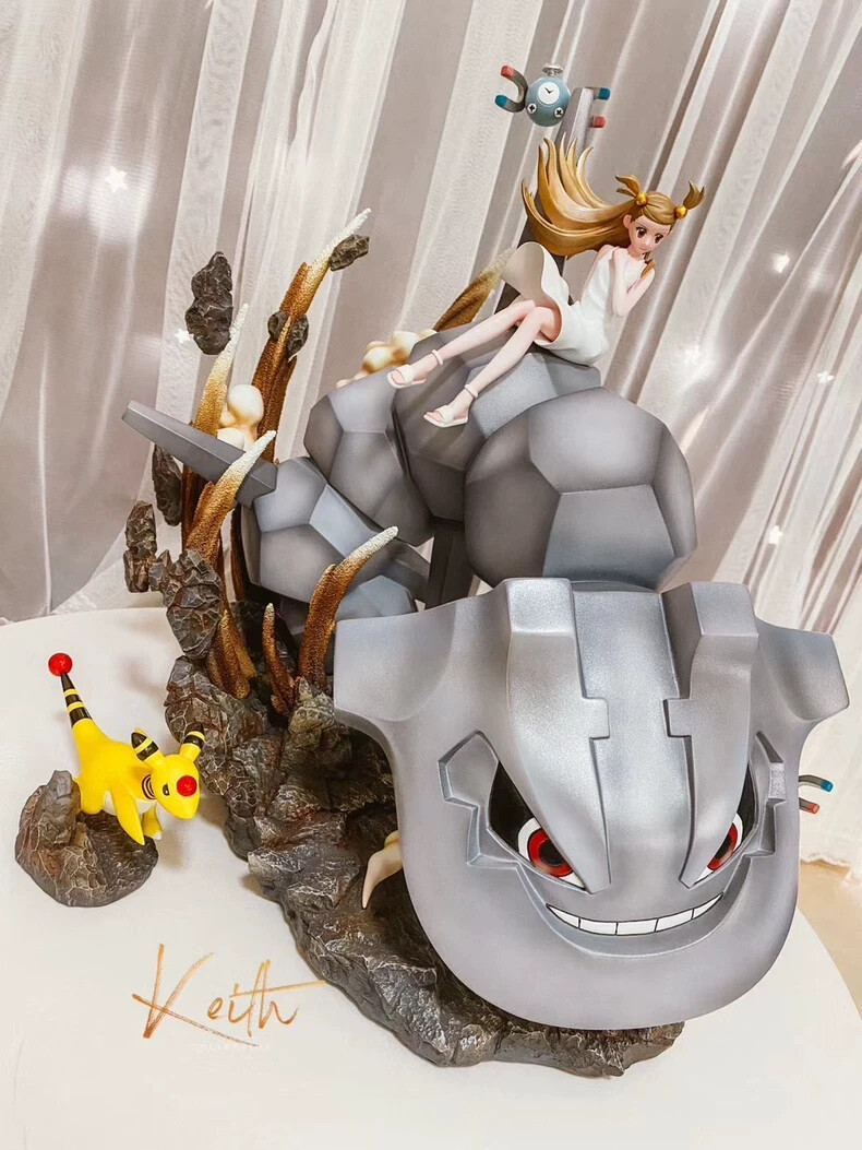 Unnor Studio Jasmine & Steelix Statue H12cm Steel Type Series Elf