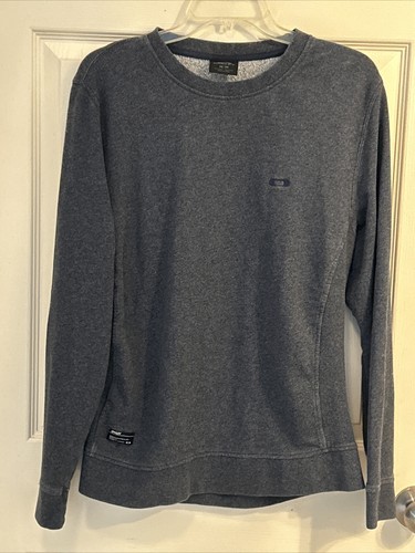Oakley Sweater Adult M Blue Grey Pullover Crew Neck Sweatshirt Long Sleeve Mens