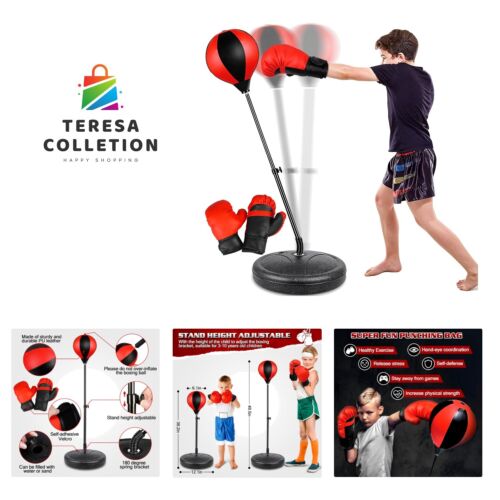Punching Bag for Ages 3 4 5 6 7 8+ Years Old Kids, Boxing Bag Set Toy with Bo...