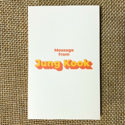 BTS Jungkook MAKESTAR PTD 特典 If you order BTS's 'PERMISSION TO DANCE ON STAGE – LIVE