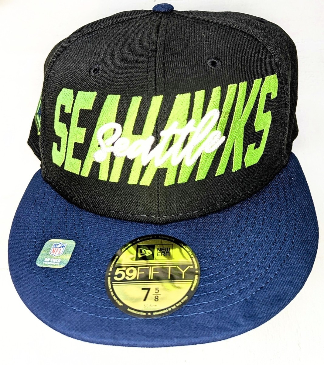 【US限定】New Era 59FIFTY Seattle Seahawks Green Aciton New Era Men's Kelly Green Seattle Seahawks Omaha Throwback