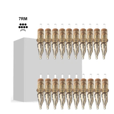 CHUSE Tattoo Nadeln 7RM 20pcs Steril Einweg Nadel Cartridge Needles Round Magnum 0.35