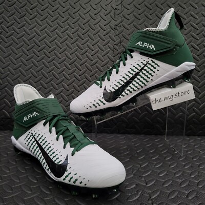 Nike Alpha Menace Pro 2 Mid Football Cleats White Green BV3945-107 Men\'s Sz 12.5 Amazon.com | Nike Men main image 4