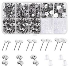 Earring Posts and Backs 1800pcs Earring Making Supplies with Stainless Steel ...