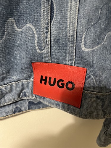 Hugo Boss Denim Jacket Mens XL BLue 078 All Over Cotton - Picture 14 of 17