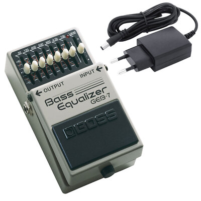 Boss GEB-7 Bass Equalizer EQ Effekt-Pedal + keepdrum 9V Netzteil
