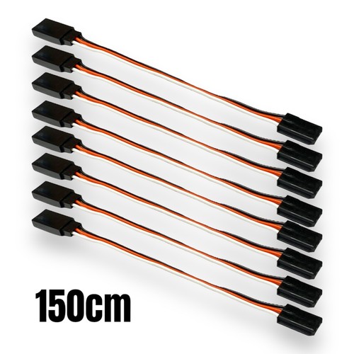 ✅ 4x Stück Servo Kabel Verlängerungskabel 150cm Verlängerung Futaba Robbe 26AWG - Bild 10 von 17