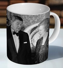 Margaret Thatcher and Queen Elizabeth - Ceramic Coffee Mug - Cup