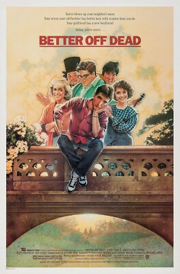 1985 Better Off Dead Movie Poster 11X17 Lane John Cusack Curtis Amrstrong  