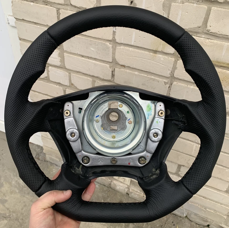 Volante fondo plano cuero mercedes-benz w163 ml430 ml320 ml350 Foto 4 de 4