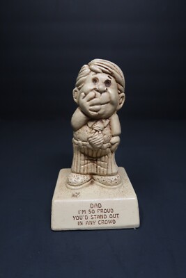 VINTAGE PAULA FIGURE 1972 ''DAD I'M SO PROUD YOU'D STAND OUT IN ANY CROWD''