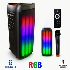 cassa portatile bluetooth ricaricabile trolley amplificata radio USB microfono