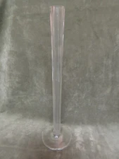 Vintage 1930's Austria Art Glass Stick Design Tall Thin Bud Vase Hand Blown