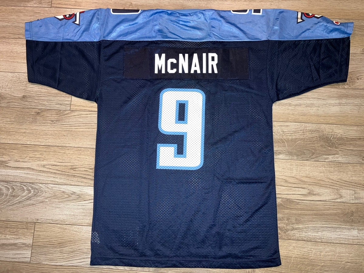 Steve McNair #9 Tennessee Titans Champion NFL Football Jersey 40
