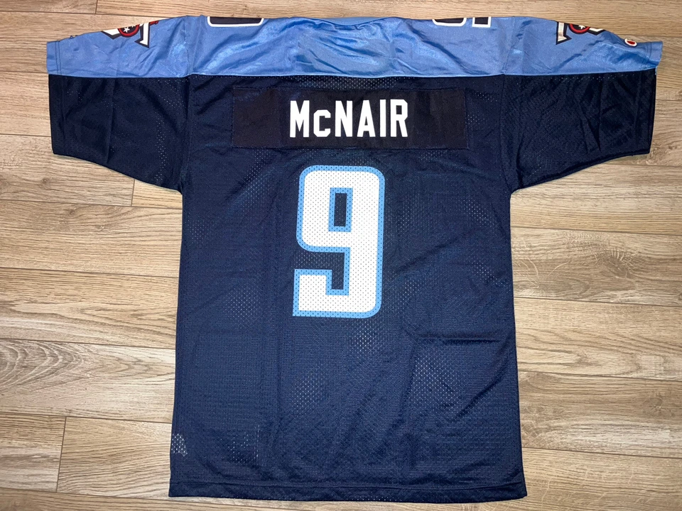 Футболка чемпиона НФЛ Стива Макнейра No9 Tennessee Titans размер 40 Small S мужская - Изображение 3 из 4