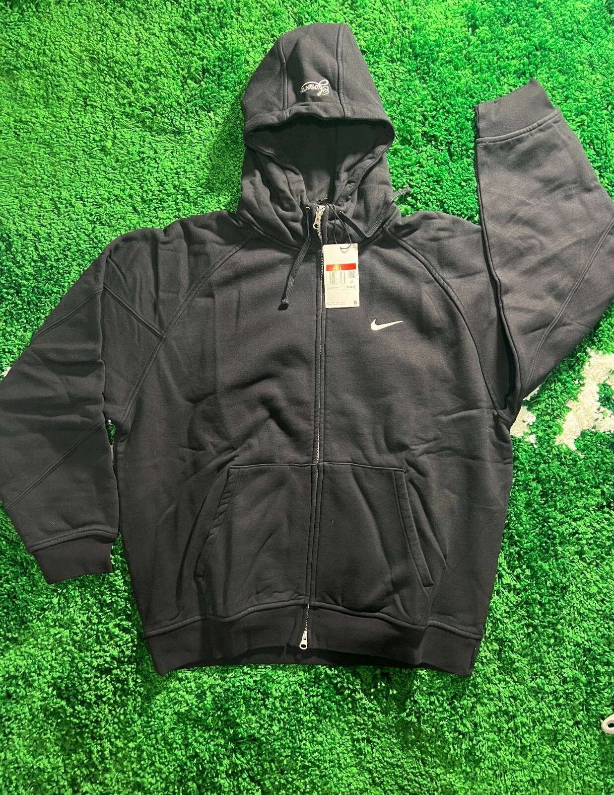 Sweat à capuche zippé Supreme x Nike noir SS25 NEUF SOUS BLISTER