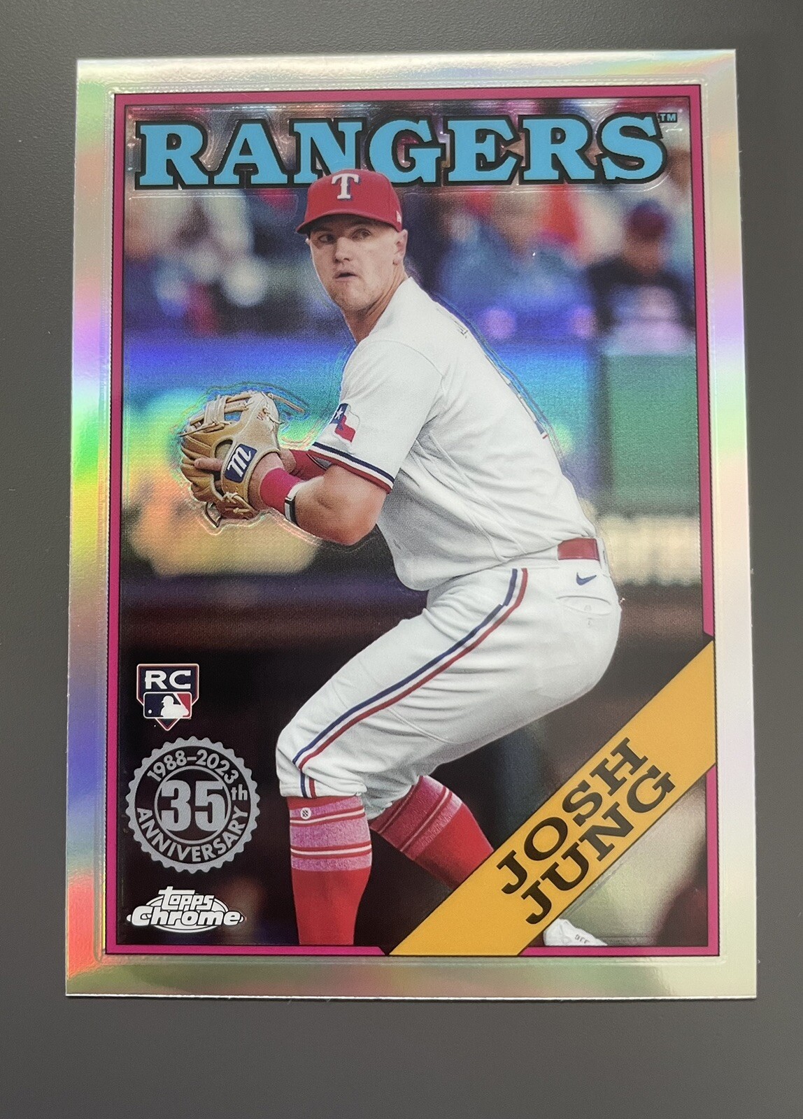 2023 Topps Chrome Update Josh Jung 1988 Refractor Rookie RC #88CU-16 Rangers
