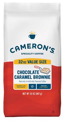 Cameron's 32 Ounce Ground Coffee Chocolate Caramel Brownie Smooth Brew