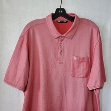 Travis Mathew Polo Shirt Mens Extra Large Athletic Red Short Sleeve