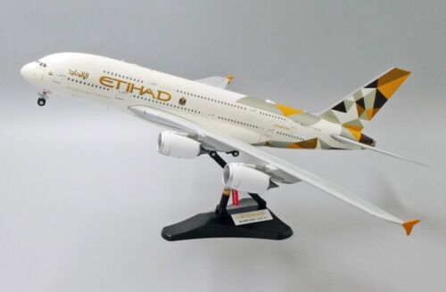 1/400 JC Wings Etihad Airways Airbus A380-800 A6 Diecast Model Aircraft - 第 1/12 張圖片