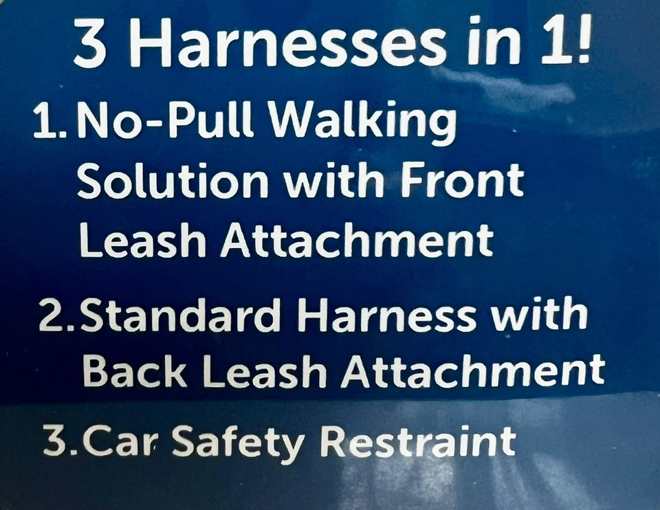 PetSafe 3 in 1 Dog Harness ~Size LARGE L Black ~ No Pull ~ New In Box - Image 2 of 4