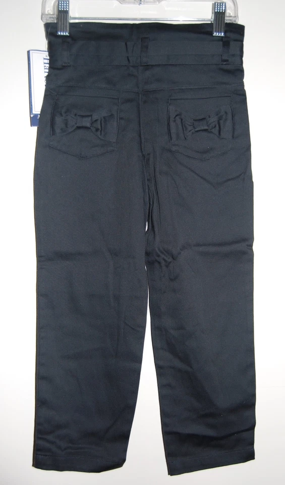 Новый с Ярлыками Hartstrings девочек черный высокая талия платье брюки с ремнем и бантом sz 4 5 6 X - Изображение 3 из 4