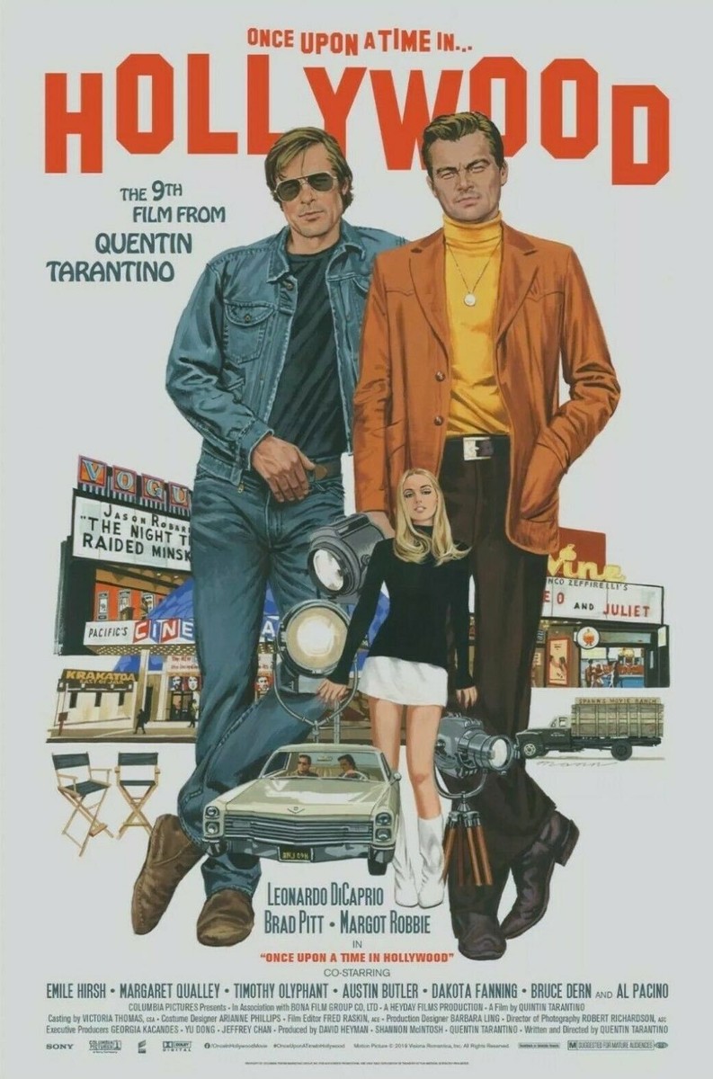 Once Upon a Time Hollywood by Paul Mann Ltd x/50 Screen Print