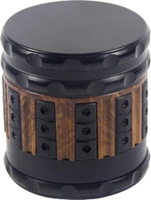 2.4" 5 Layer Silicon on Side Tobacco Crusher Hand Muller Smoke Herbal Grinder