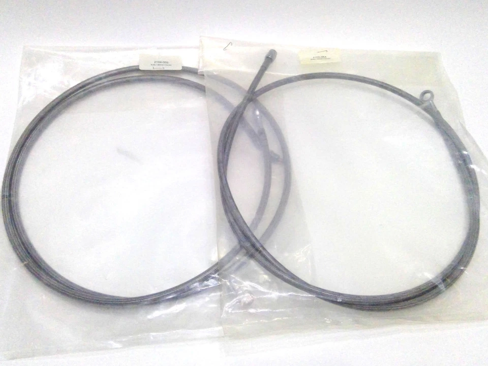 Kit de línea de freno trenzado de acero inoxidable marca Burly 13" Touring 2014-2015 0610-0819 Foto 3 de 4