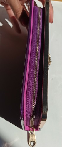 Portafoglio donna viola con Gufo chiusura zip - Foto 4 di 9