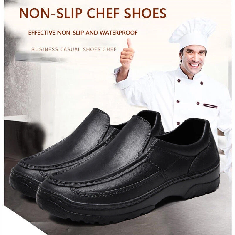 Woman Men Chef Shoes Cook Kitchen Nonslip Safety Shoes Oil Water