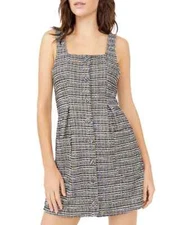 Free People Maxx Mini Shift Dress Tweed Size Medium NEW $148