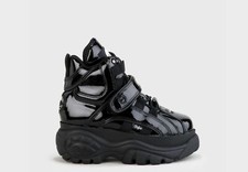 Buffalo Calf Plateauschuhe leather Patent hig...