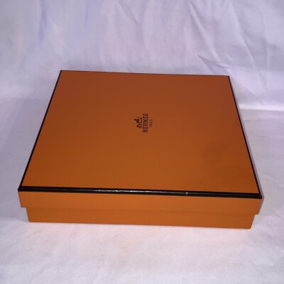 Hermes empty Large Necklace box 7.75”x 7.75”x 1.75 ”. | eBay