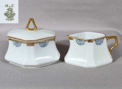 M. Z. (Moritz Zdekauer) Austria Creamer & Sugar Bowl