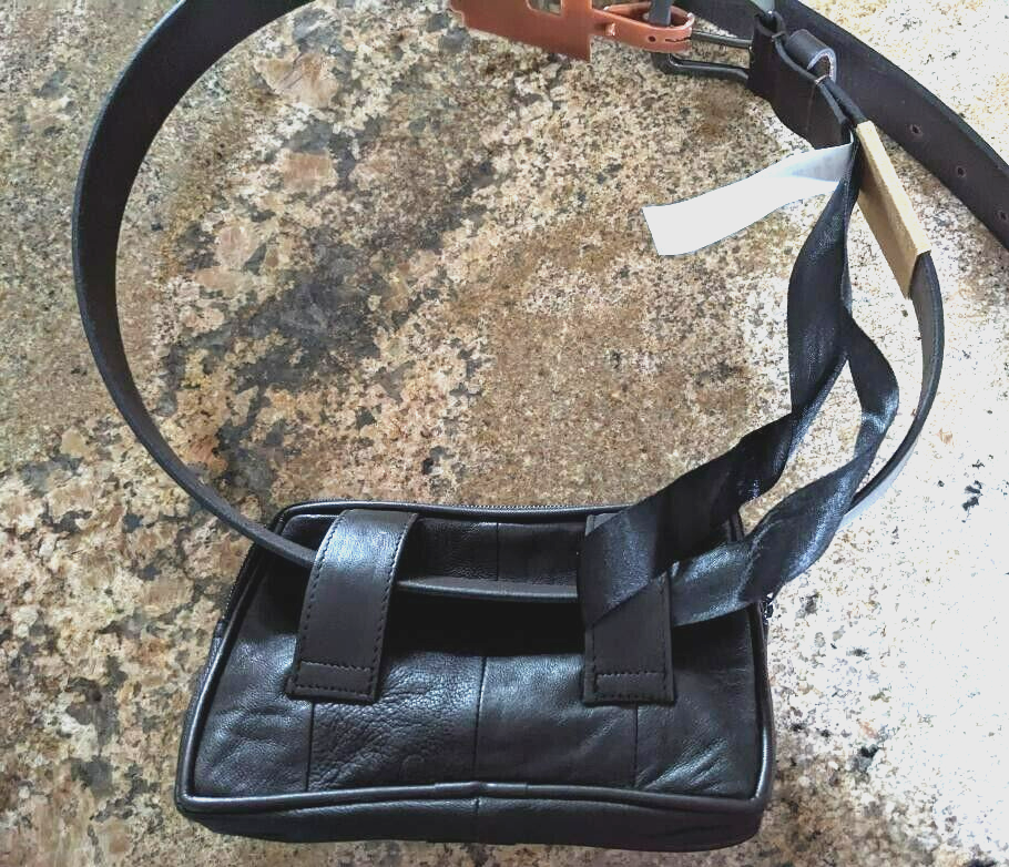 Stone Mountain Brown Leather Belt w/ Phone Case and Money  display picture 1
