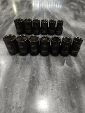 Genuine Dewalt 12 Drive Black Chrome 13pc Socket Set 6 Point Metricsae New
