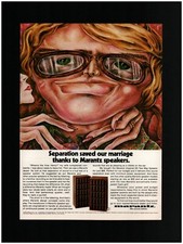 1973 Marantz Stereo Speakers Original Print Ad Free Shipping Music