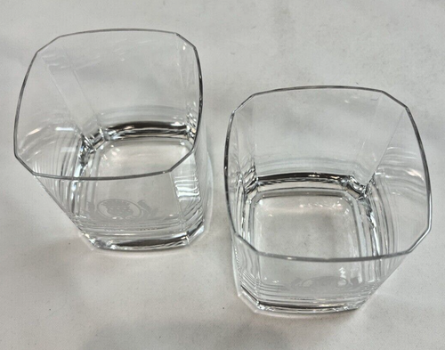 The Glenlivet Scotch Malt Whiskey Cocktail Square Lowball Glasses Set Of Two (2) - Picture 2 of 6