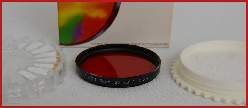 Tiffen 55mm Red 1 25 Black & White Film Photography Filter FREE SHIPPING NEW - Image 3 of 3