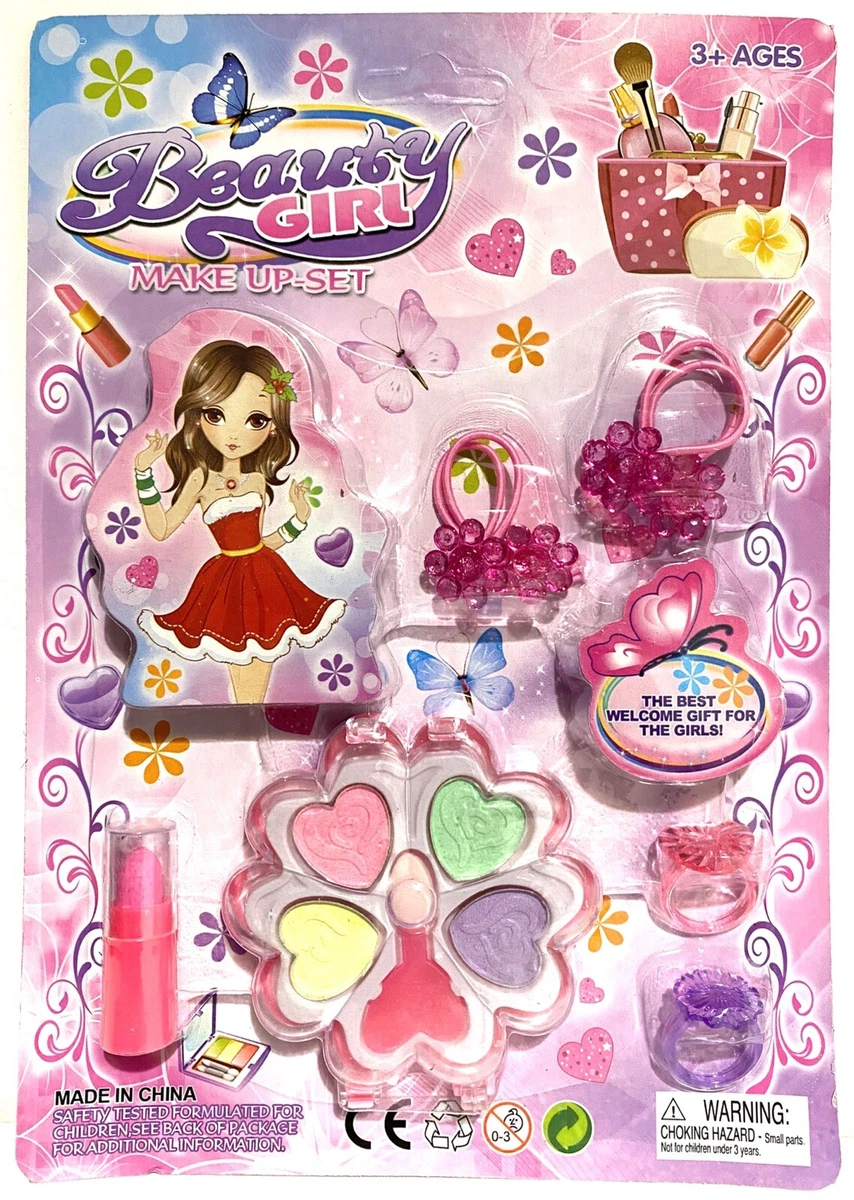 Cute girls toys Dressing makeup toy set kids makeup pretend flower toy gift UK