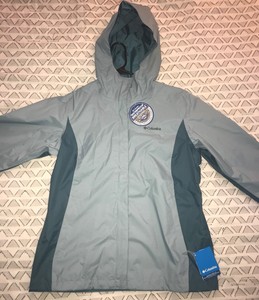 columbia blue rain jacket