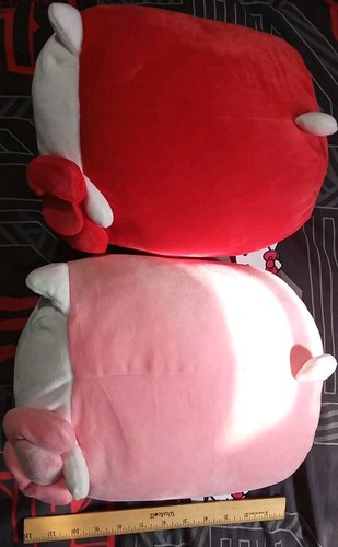 ๐2X Sanrio Hello Kitty Pink/White SKJ Mochi Pillow Plush Lg 12โ NWT Rare HTF - Picture 2 of 8