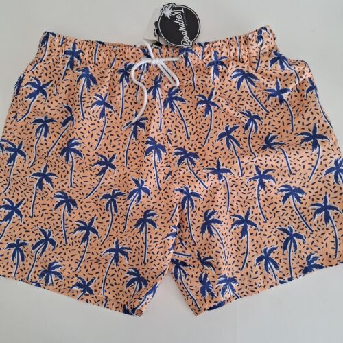 BOARDIES APPAREL Men's Size XL Flair Palm Mesh Quick Dry Swim Shorts Color Orang