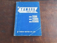 Yamaha TX500 TX500A XS500B 1975 Parts list catalog lista ricambi catalogo ricambi