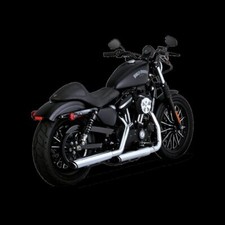 Vance Fits & Hines HD Sportster 14-22 Twin Slash 3In PCX Slip-On Exhaust