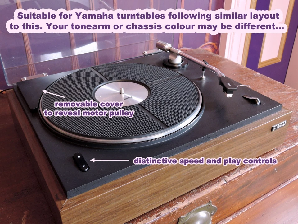 TURNTABLE BELT for YAMAHA 35.1" CS-50P GT-25 MS-5B YP-400 YP-500 YP-700 YP-701  - Image 2 of 2